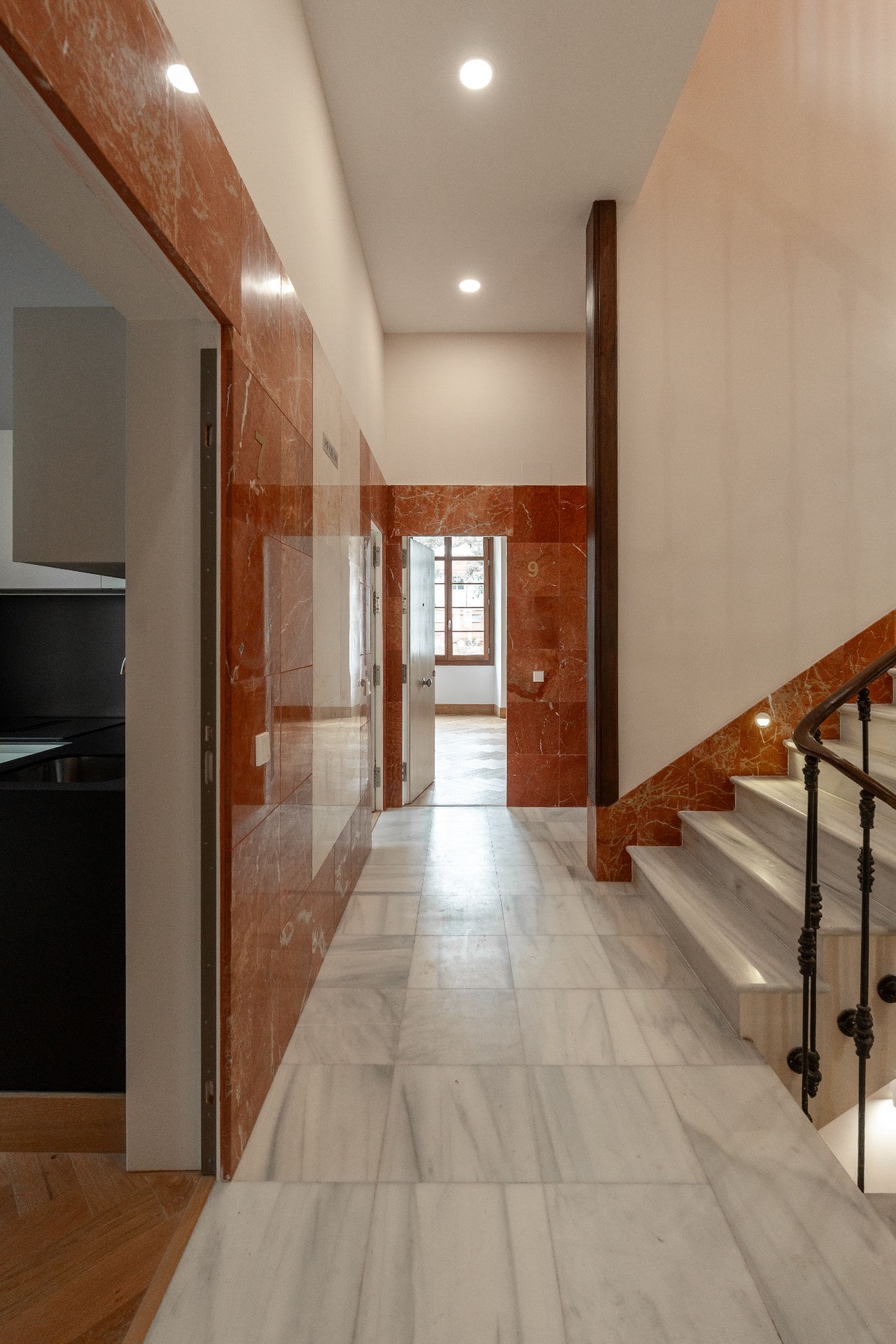 Sancha 13 residence in Málaga, interior and architectural detail