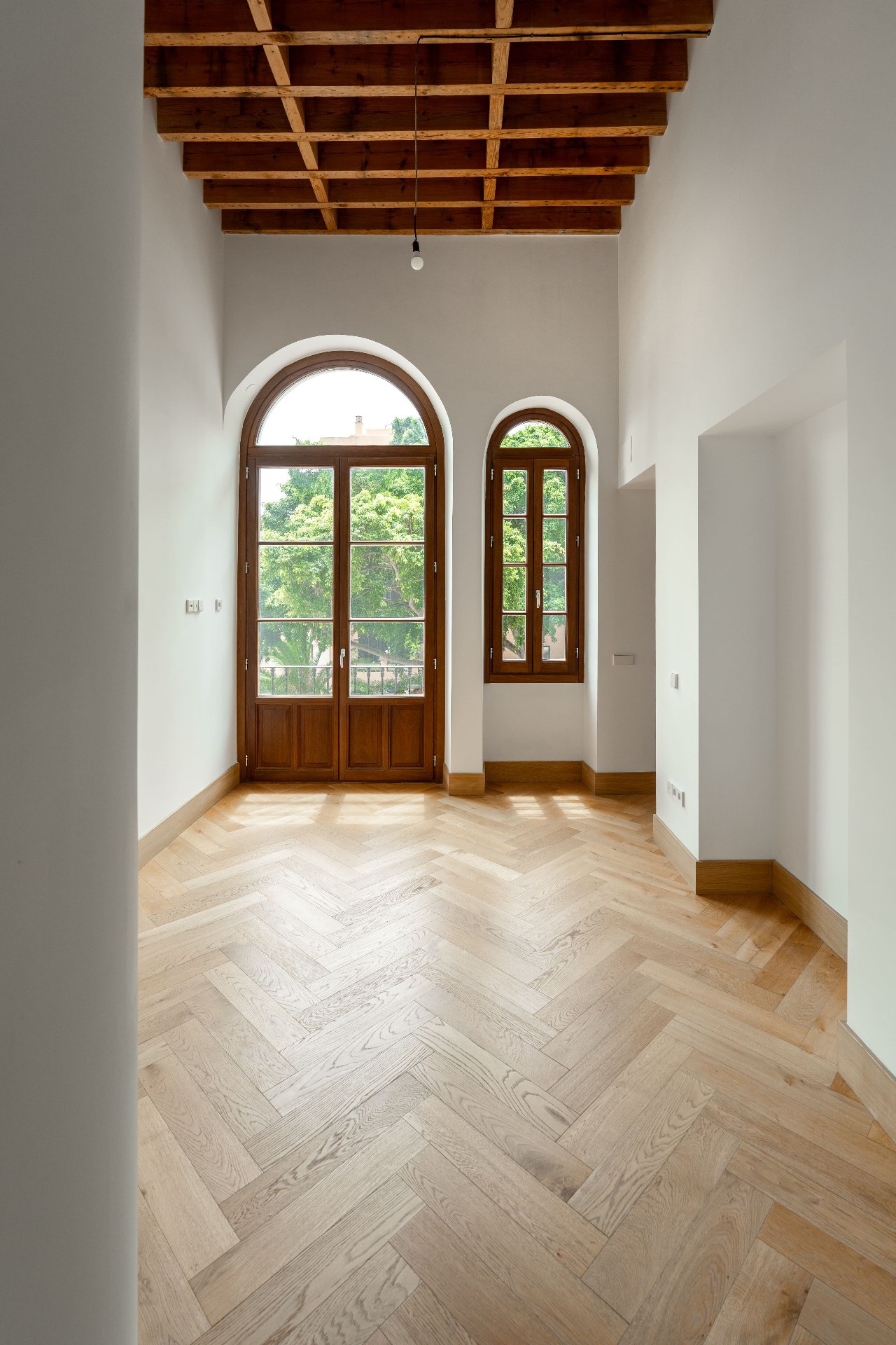 Sancha 13 residence in Málaga, interior and architectural detail