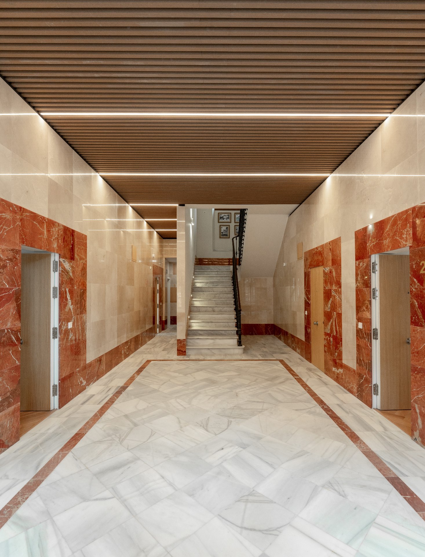 Sancha 13 residence in Málaga, interior and architectural detail