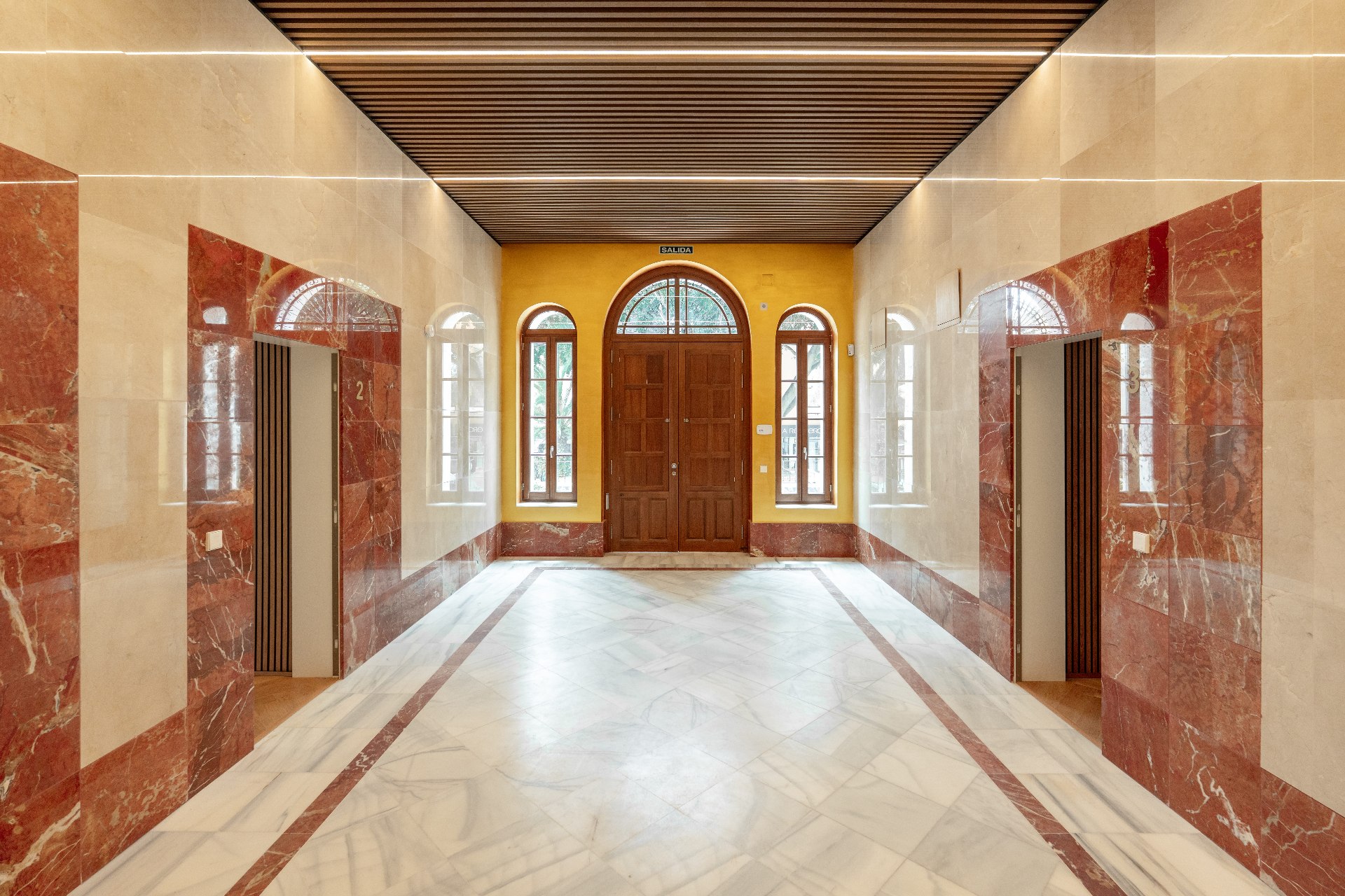 Sancha 13 residence in Málaga, interior and architectural detail