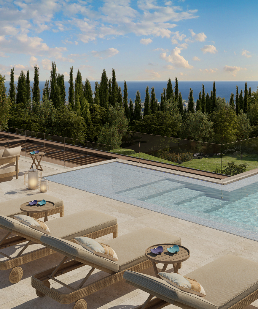 Armani/Casa interior aesthetic — noble materials and quiet proportions at Armani Residences Marbella