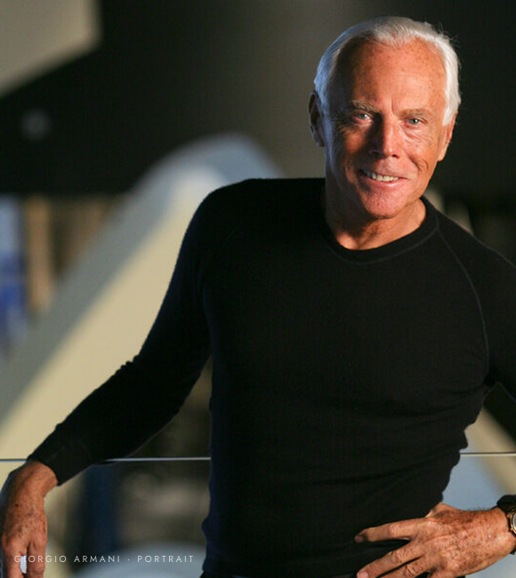 Giorgio Armani — designer behind Armani/Casa, the first Armani-designed residences in Spain